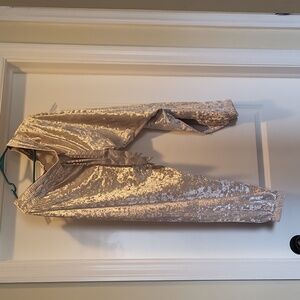 Victoria's Secret velour silver jogger Large